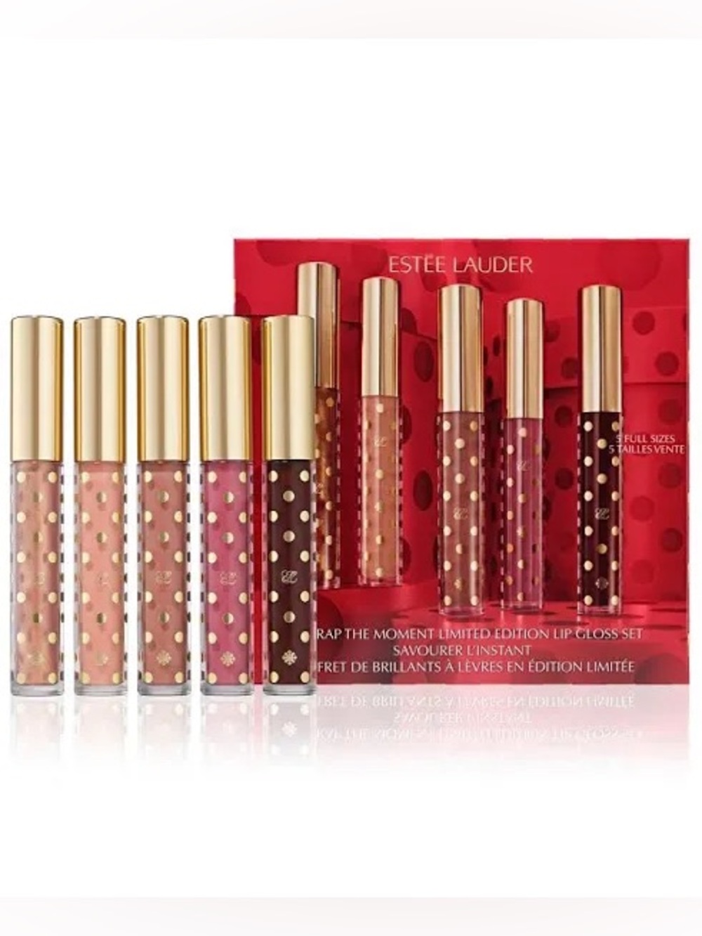 Estée Lauder Unwrap The Moment Holiday Lip Gloss Gift Set ~ Limited Edition